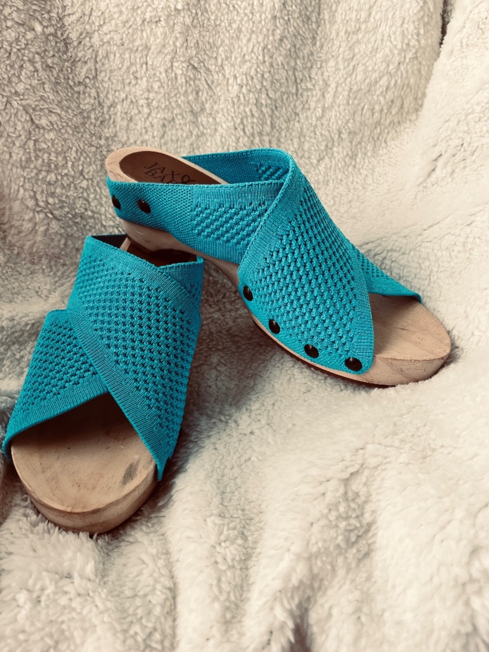 Jax & Bard Libby Hill Size 6 W WIDE EU 36 Women's Sandals Saltwater Blue